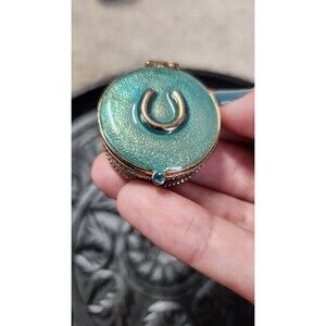Vintage horseshoe pill box